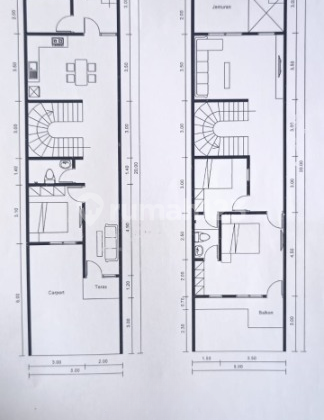 FOR SALE TWIN HOUSES (2 HOUSES) Modern minimalist in Central Sutorejo, East Surabaya 2