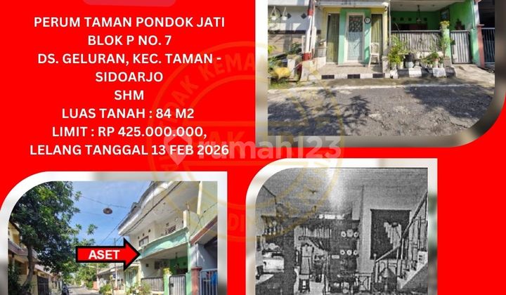 House Auction Sale (Taman Pondok Jati - Geluran Taman) Sidoarjo - Kpknl Auction