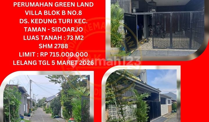 Sell Bank Auction House in Sidoarjo (Green Land Villa - Kedungturi Taman) : Kpknl Auction Sell Bank Auction House in Sidoarjo (Green Land Villa - Kedungturi Taman) : Kpknl Auction