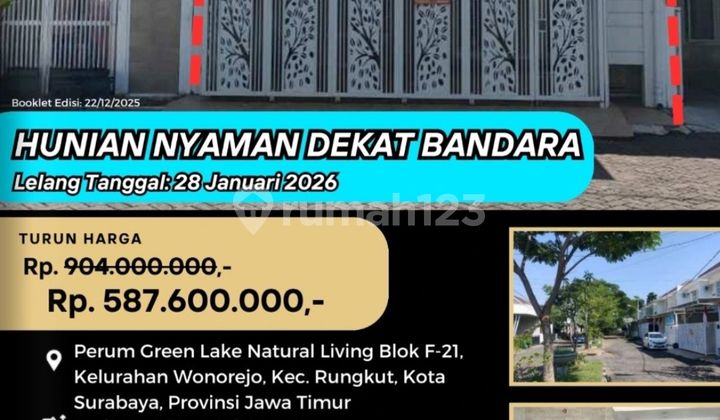 Jual Rumah Lelang Bank di Surabaya (Green Lake Natural Living Rungkut) - Lelang Kpknl 1