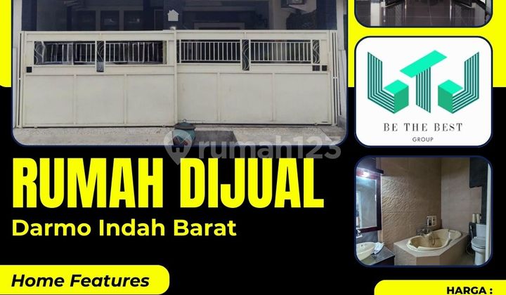 Edisi Bu!! Dijual Rumah 2 Lantai (Shm) di Darmo Indah Barat Surabaya