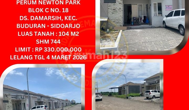 Jual Rumah Lelang Bank di Sidoarjo (Perum Newton Park - Buduran) : Lelang Kpknl