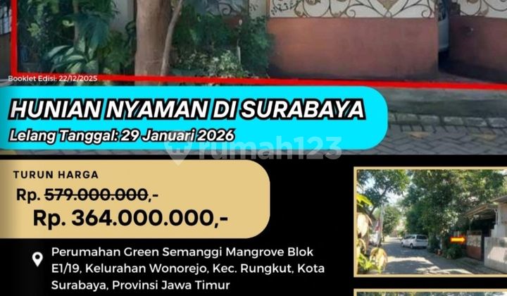 Jual Rumah Lelang Bank di Surabaya (Green Semanggi Mangrove Rungkut) - Lelang Kpknl 1