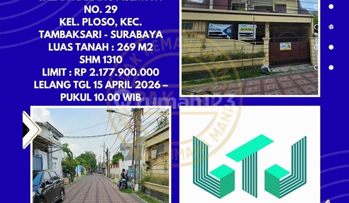 For Sale House Via Auction in Tambaksari Surabaya (Karang Asem Street) - Kpknl Auction