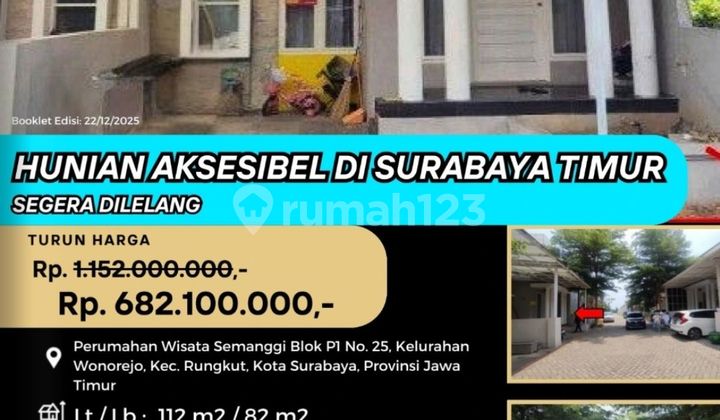 Bank Auction House for Sale in Surabaya (Semanggi Rungkut Tourism Housing) - KPKNL Auction 1