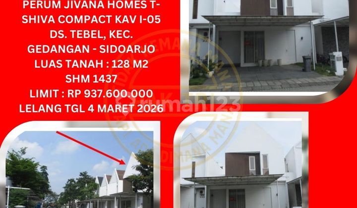 Jual Rumah Lelang Bank di Sidoarjo (Jivana Homes T-Shiva Compact - Gedangan) : Lelang Kpknl