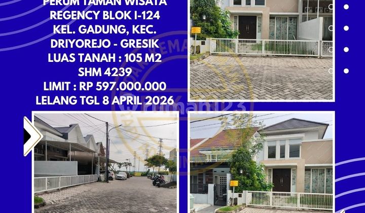 Dijual Rumah Via Lelang di Driyorejo Gresik (Perum Taman Wisata Regency) - Lelang Kpknl Dijual Rumah Via Lelang di Driyorejo Gresik (Perum Taman Wisata Regency) - Lelang Kpknl