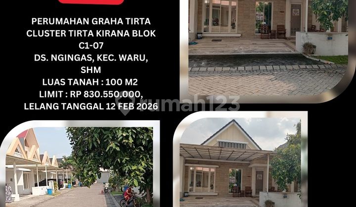 Jual Rumah Lelang Bank (Graha Tirta - Ngingas Waru) Sidoarjo - Lelang Kpknl