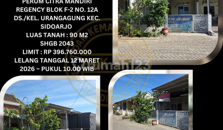 Jual Rumah Lelang Bank di Urangagung Sidoarjo (Citra Mandiri Regency) - Lelang Kpknl