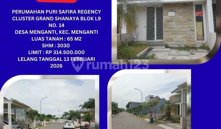Sell Bank Auction House in Menganti (Puri Safira Regency) - KPKNL Auction 1
