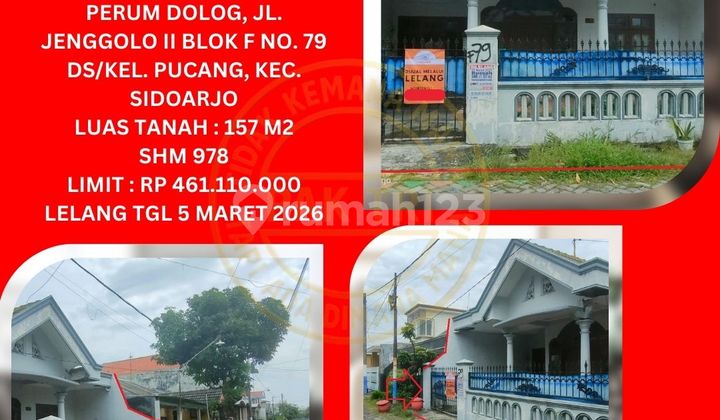 Jual Rumah Lelang Bank di Sidoarjo (Perum Dolog - Jenggolo) : Lelang Kpknl
