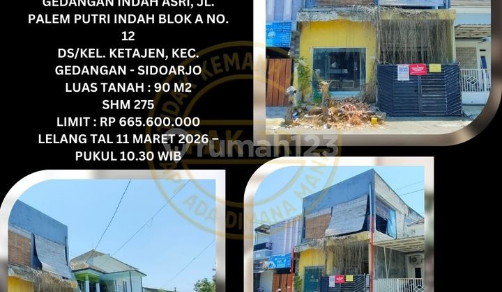 Jual Rumah Lelang Bank di Gedangan Sidoarjo (Gedangan Indah Asri) - Lelang Kpknl Jual Rumah Lelang Bank di Gedangan Sidoarjo (Gedangan Indah Asri) - Lelang Kpknl