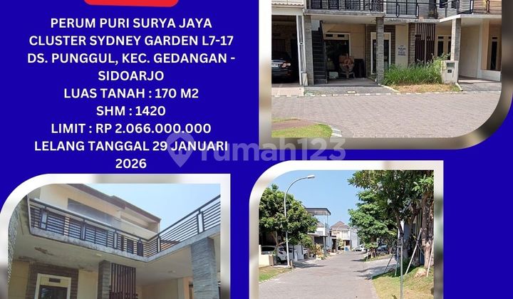 Jual Rumah Lelang Bank di Sidoarjo (Puri Surya Jaya) - Lelang Kpknl 1
