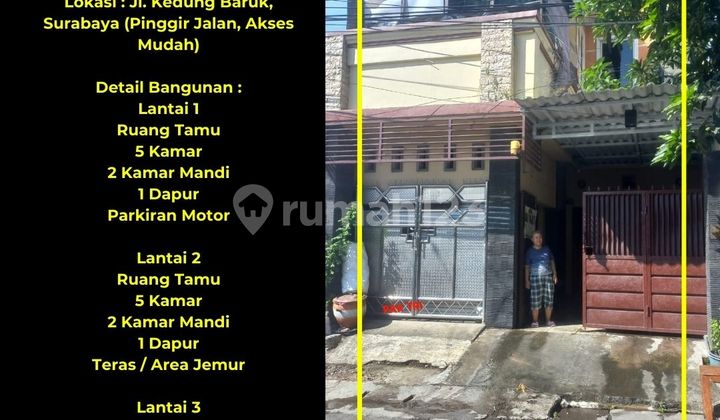 Already Full Tenants (12 Rooms)!! For Sale: Women's Boarding House (3 Floors) in Kedungbaruk, East Surabaya