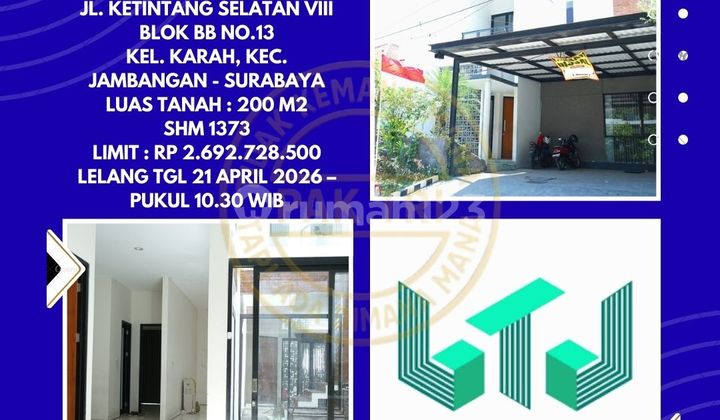 House for Sale Via Auction in Jambangan Surabaya (Ketintang Permai Housing) - Kpknl Auction House for Sale Via Auction in Jambangan Surabaya (Ketintang Permai Housing) - Kpknl Auction