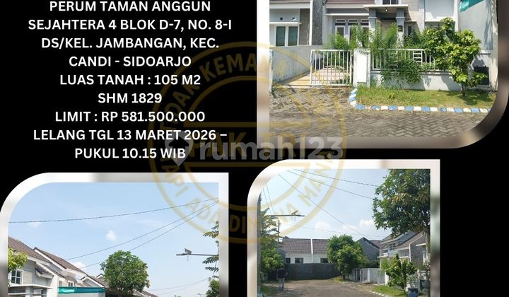 Jual Rumah Lelang Bank di Candi Sidoarjo (Perumtas 4 Jambangan) - Lelang Kpknl