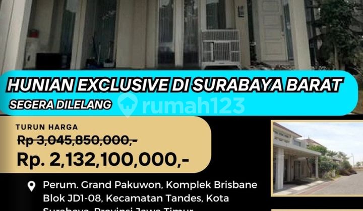 Jual Rumah Lelang Bank di Surabaya (Grand Pakuwon Tandes) - Lelang Kpknl 1