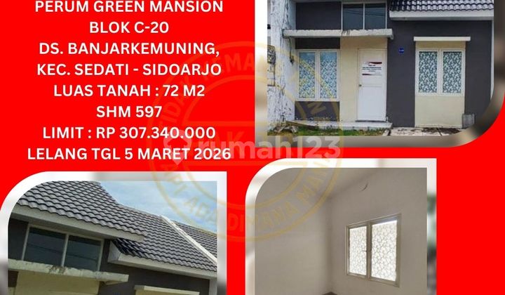 Jual Rumah Lelang Bank di Sidoarjo (Green Mansion Banjarkemuning - Sedati) : Lelang Kpknl