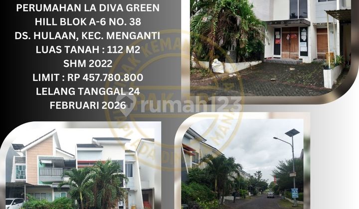 Jual Rumah Lelang Bank di Menganti (La Diva Green Hill) : Lelang Kpknl