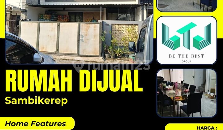 2 Lantai - Harga Nego!! Dijual Rumah di Sambikerep Surabaya Barat