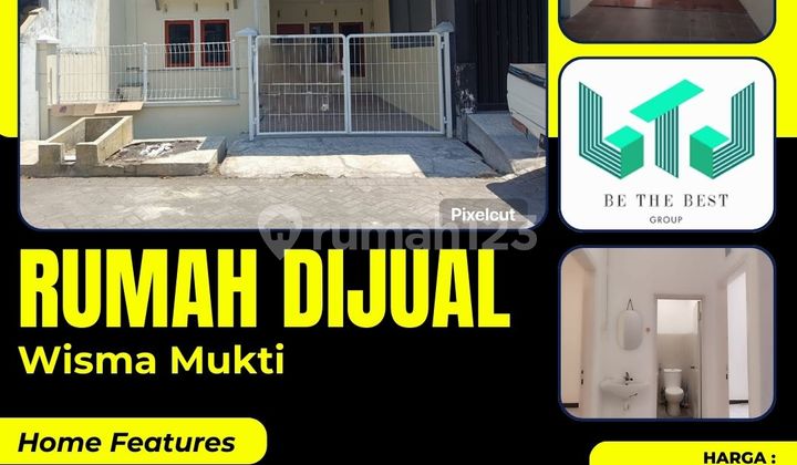 1,5 Lantai!! Dijual Cepat Rumah di Perum Wisma Mukti Sukolilo Surabaya Free Water Heater Dll 1