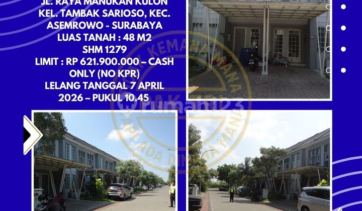 House for Sale via Auction in Asemrowo Surabaya (Jl. Raya Manukan Kulon) - Kpknl Auction 1