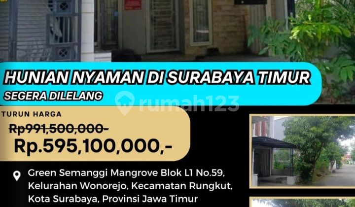 Bank Auction House for Sale in Surabaya (Green Semanggi Mangrove Rungkut) - KPKNL Auction 1