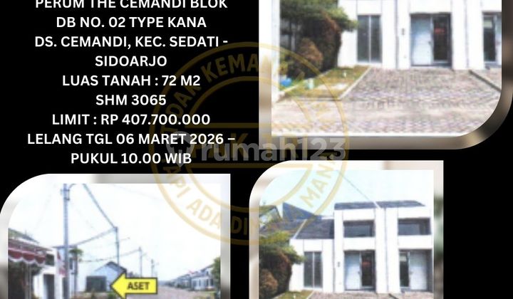 Jual Rumah Lelang Bank di Sedati Sidoarjo (Perum The Cemandi) - Lelang Kpknl Jual Rumah Lelang Bank di Sedati Sidoarjo (Perum The Cemandi) - Lelang Kpknl