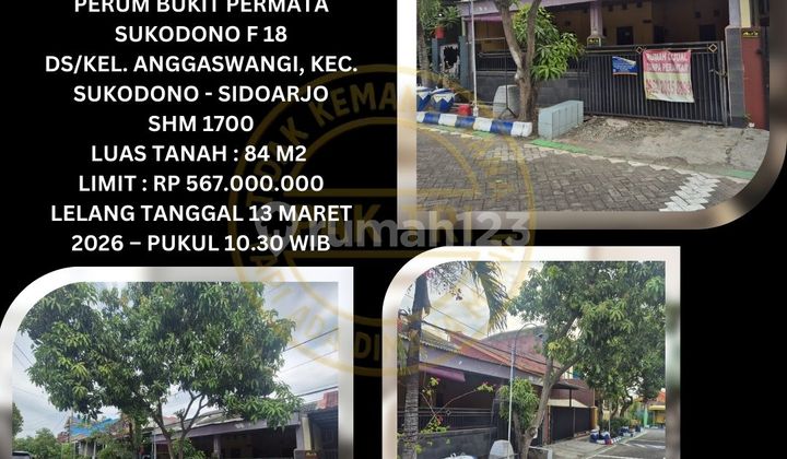 Jual Rumah Lelang Bank di Sukodono Sidoarjo (Bukit Permata Sukodono) - Lelang Kpknl