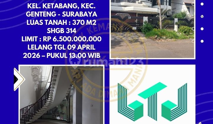 Dijual Rumah Via Lelang di Genteng Surabaya (Jalan Kecilung - Ketabang) - Lelang Kpknl Dijual Rumah Via Lelang di Genteng Surabaya (Jalan Kecilung - Ketabang) - Lelang Kpknl