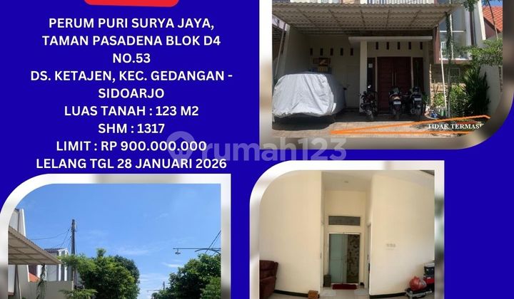 Bank Auction House for Sale in Sidoarjo (Puri Surya Jaya) - KPKNL Auction 1