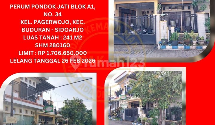 Selling Bank Auction House in Sidoarjo (Pondok Jati Housing) : KPKNL Auction 1