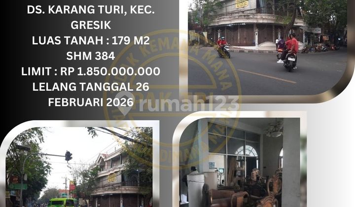 For Sale: Bank Auctioned Shop House in Gresik (Karang Turi Village) : KPknl Auction 1