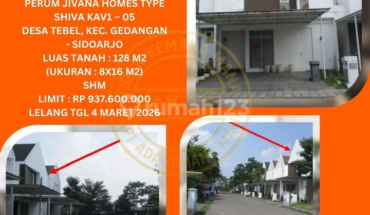 Jual Rumah Lelang Bank di Gedangan Sidoarjo (Perum Jivana Homes Type Shiva) : Lelang Kpknl Jual Rumah Lelang Bank di Gedangan Sidoarjo (Perum Jivana Homes Type Shiva) : Lelang Kpknl