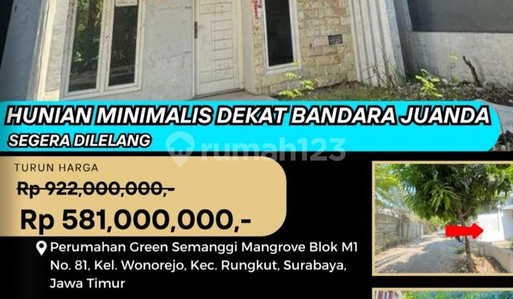 Jual Rumah Lelang Bank di Surabaya (Green Semanggi Mangrove Rungkut) - Lelang Kpknl 1