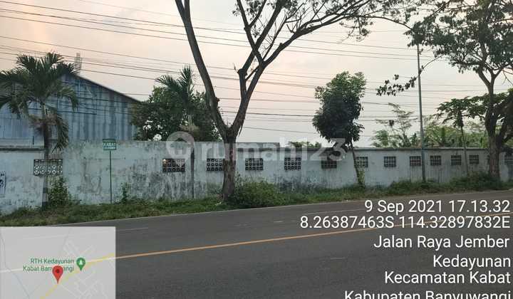 For sale by auction, warehouse/factory on Banyuwangi - Jember main road. For sale by auction, warehouse/factory on Banyuwangi - Jember main road.