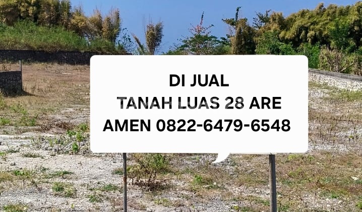 Tanah Premium 2800m² Di Jalan Utama Nusa Dua, 800m Dari Pantai