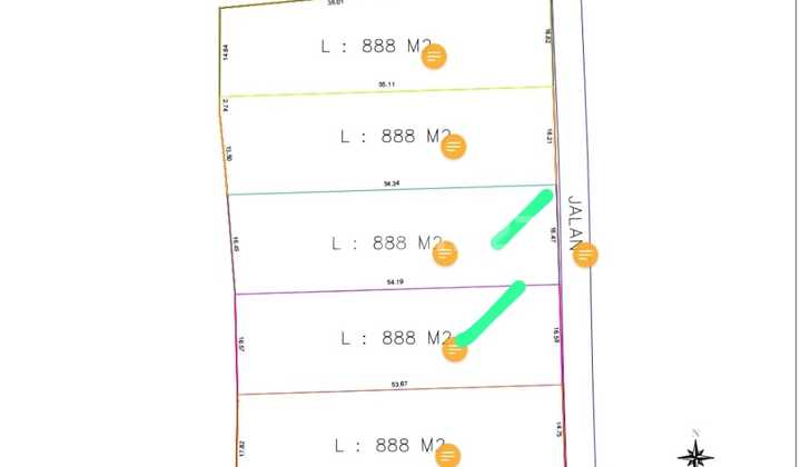 Premium Plot 888m2 In South Nusa Dua - 20-Year Lease