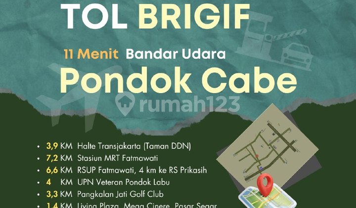  Di Jual Rumah Di Kawasan Elite Cinere  2