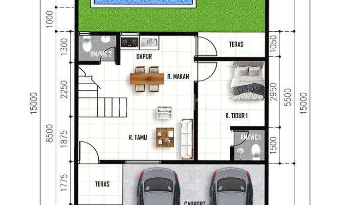 Jl. Kaliurang Km.10, Rumah Jogja Dekat Kampus UII ada Kolam Renang 2