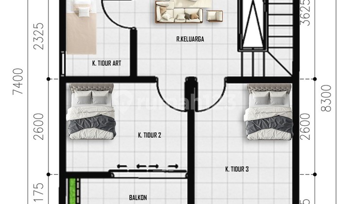 Jl.   Plumbon-Ngalangan Sleman Rumah Jogja Type 107 Dekat Pasar Gentan  2