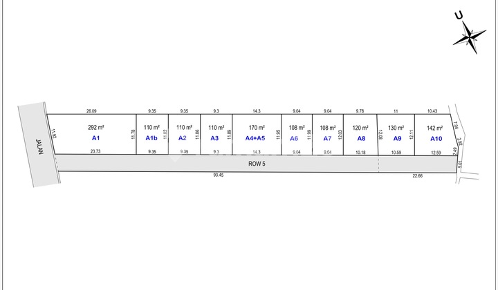 Remaining 1 Frontmost Land Unit in Godean 292.0 M² SHM
