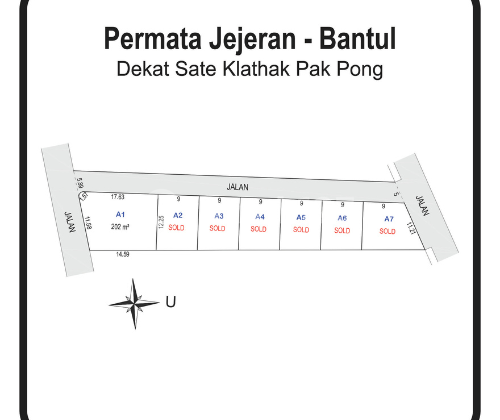 Kavling Permata Jejeran Bantul; 3 Menit dari MAN 3 Bantul 