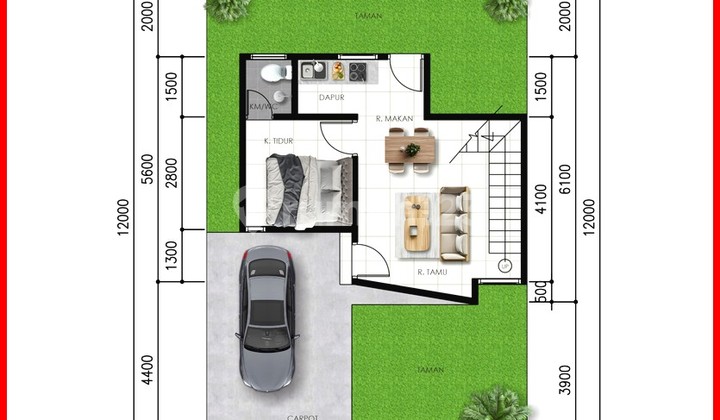 Near Godean Police Station, 2-Story Jogja House with Freehold Certificate. 2