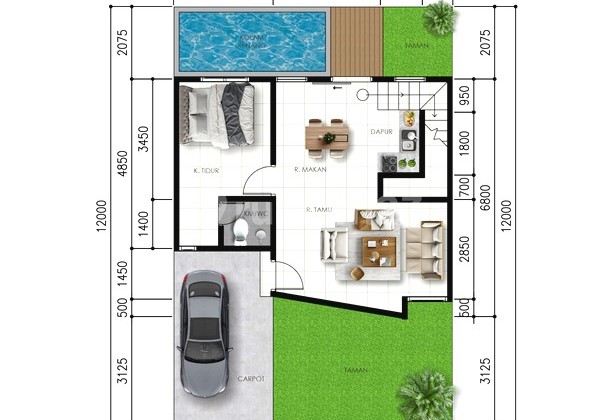 Berbah Sleman, Tropical Style Jogja House with Swimming Pool Bonus.