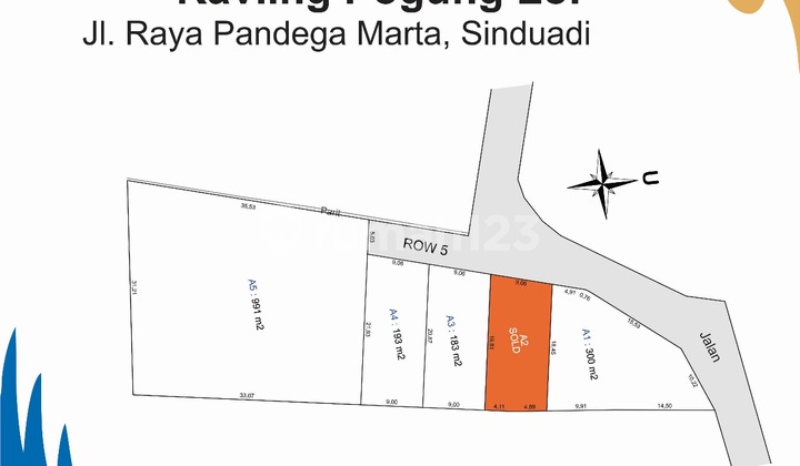 Tanah Sleman dalam kota dekat kampus UGM cocok dibangun usaha kost eksklusive & rumah 