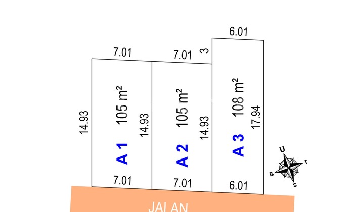 Land for Sale near Prambanan Toll Road Jogja Klaten, Asphalt Roadside