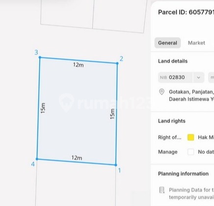 Kolonprogo Panjatan, 13 Km ke Bandara YIA. Siap Bangun, SHM Pekarangan