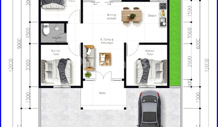 Panjatan, Rumah Jogja Model Classic Type 65 Dekat Alun-alun Wates 2