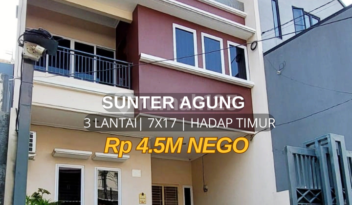 Rumah Bagus Rapih Sunter Agung 7X17 Hadap Timur